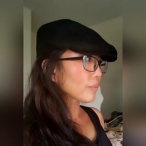 Lids | Y2K Classic Black Newsboy Cabbie Wool Blend Cap (SIZE S/M)